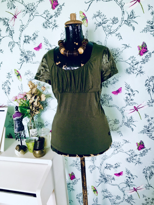 Halenka top olivka — foto 1