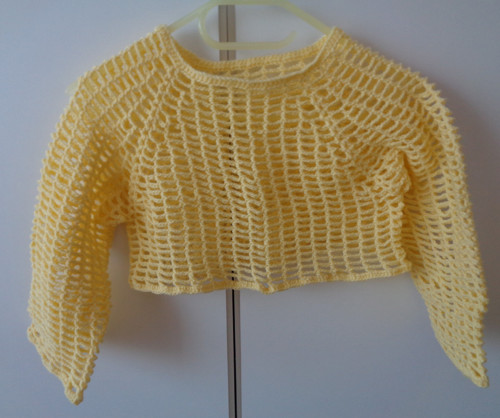 MESH TOP / bolerko ve žluté
