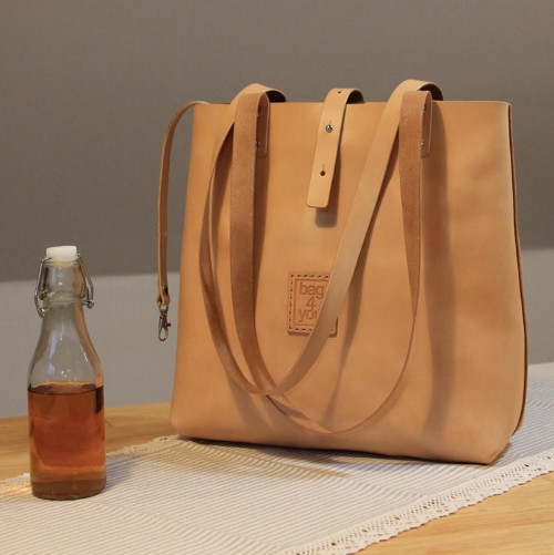 Kožená kabelka Freya přírodní