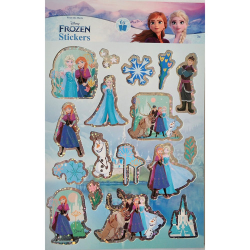 Nálepky FROZEN - sešit - 6 listů