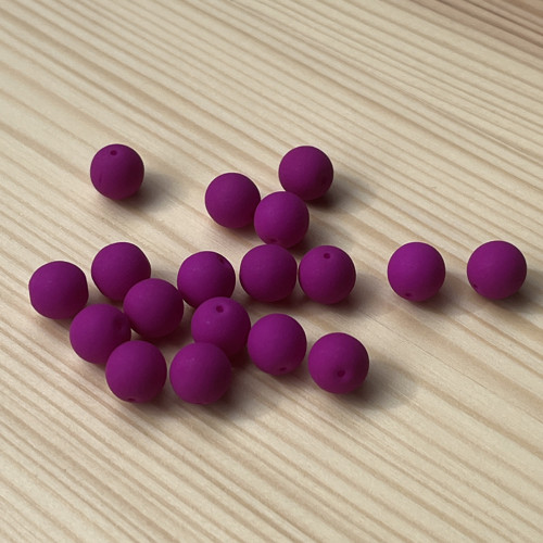 Korálky UV; 8 mm - purpurové — foto 1