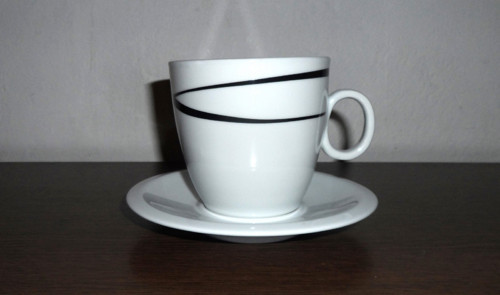 Porcelánový ŠÁLEK a PODŠÁLEK • Nespresso