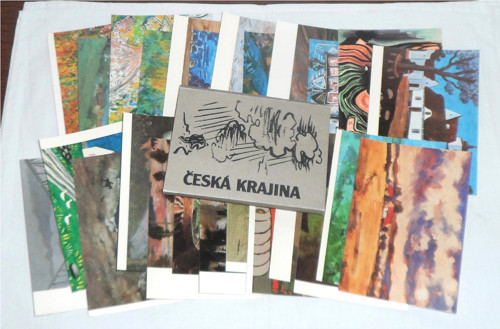 B. Stehlíková: Česká krajina, 1984, 25x POHLEDNICE