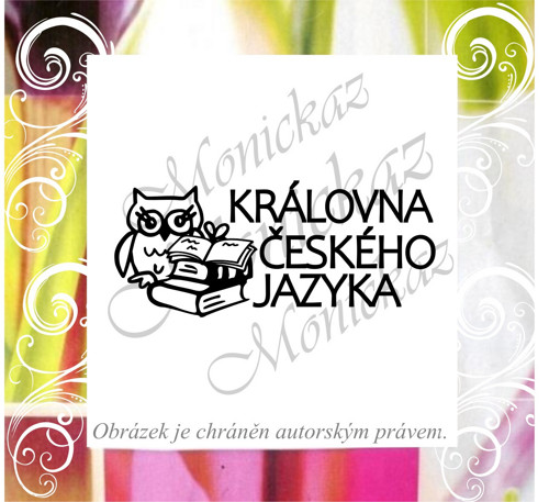 Královna českého jazyka sova 608. Razítko.