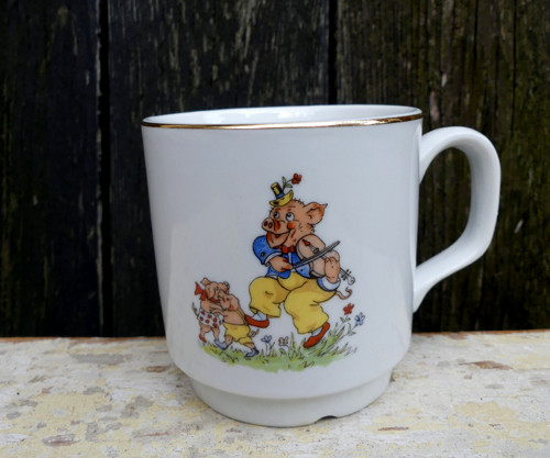 Muzikanti...dětský porcelánový hrníček