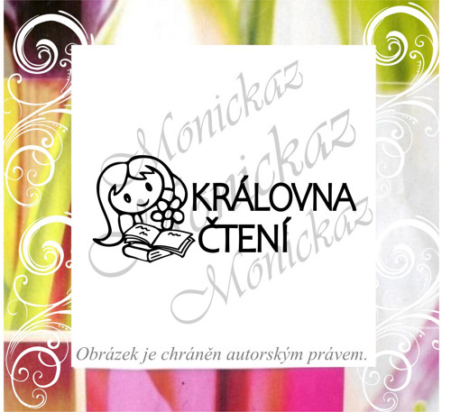 Královna čtení holčička 630. Razítko. — foto 1
