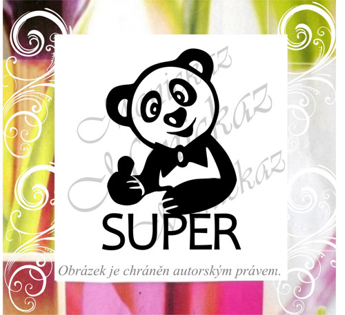 Super panda 706. Razítko.