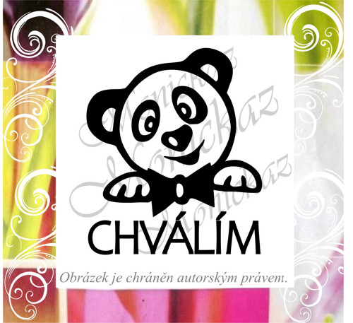 Chválím panda 714. Razítko.