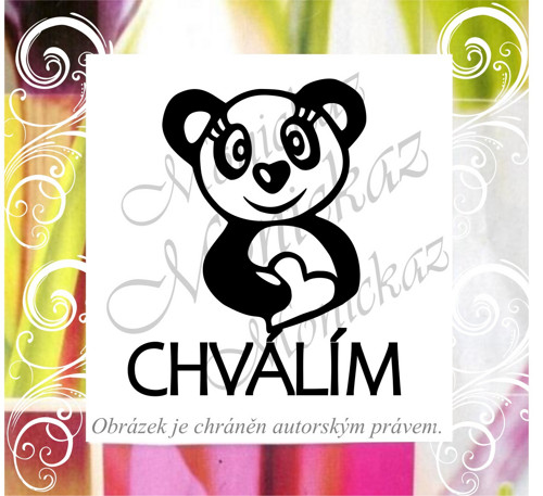 Chválím panda 715. Razítko.