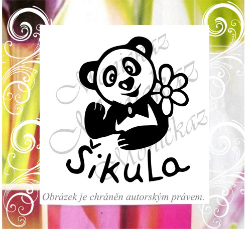 Šikula panda 718. Razítko.