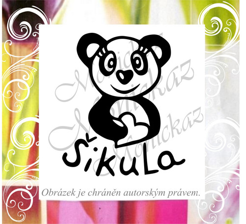 Šikula panda 720. Razítko.