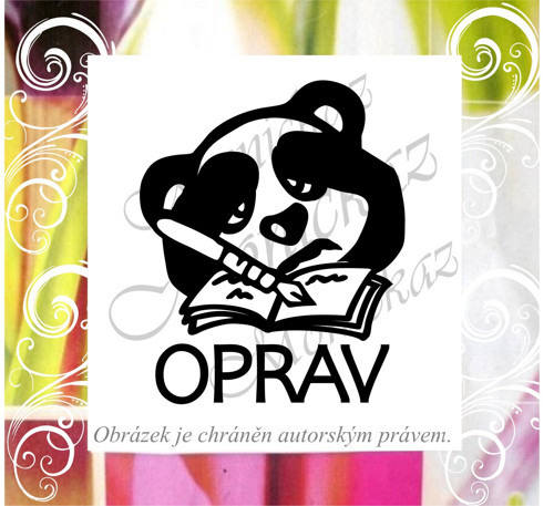 Oprav panda 722. Razítko.