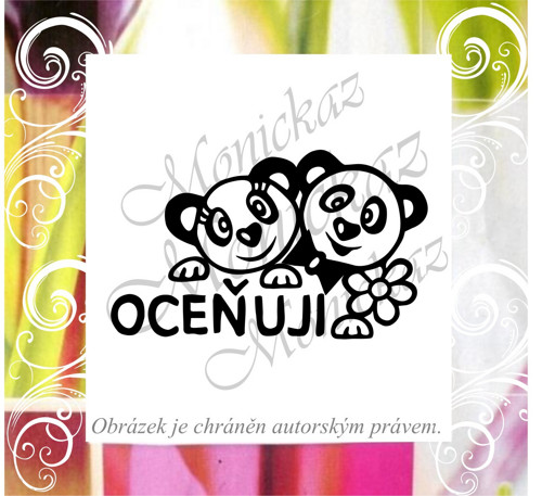 Oceňuji panda 726. Razítko. — foto 1