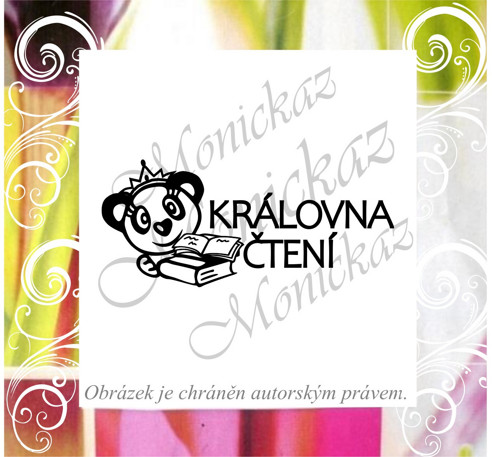 Královna čtení panda 732. Razítko. — foto 1