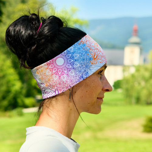 Bavlněná čelenka Jemná mandala — foto 1