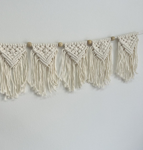 Macramé Boho Natural, girlanda