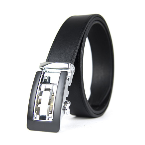 Kožený opasok, 3.5cm, automatická pracka,SILVERBOX — foto 1