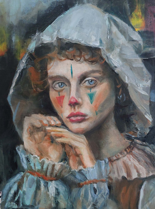 KLAUNKA I. | Olej | Plátno na desce | 40x30 cm