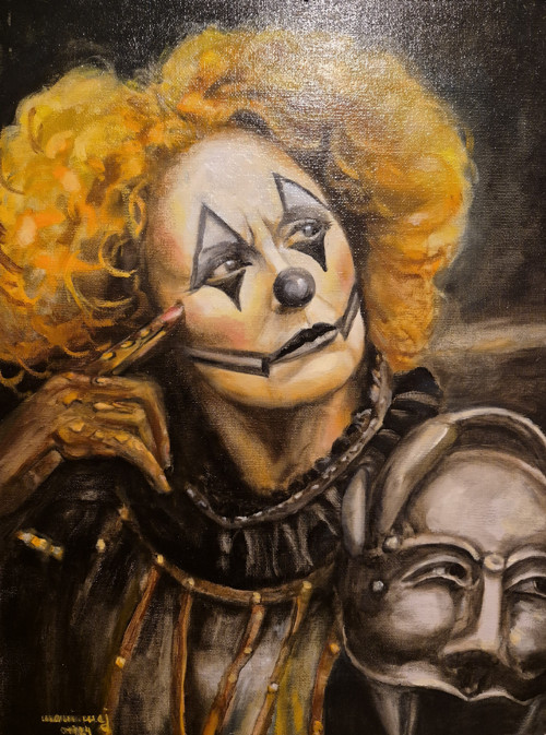 RYTÍŘKA | Olej | Plátno na desce | 40 x 30 cm