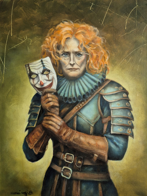 BOJOVNICE | Olej | Plátno na desce | 40 x 30 cm