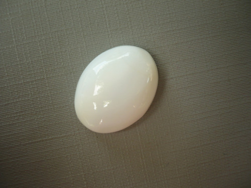 Kabošon – bílý opál 21 mm, č.49f