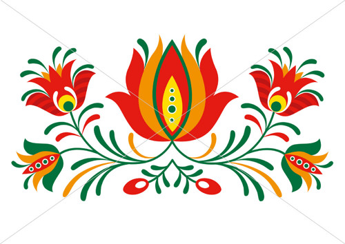 Folklorní ornamenty Slovensko (JPG + PNG)