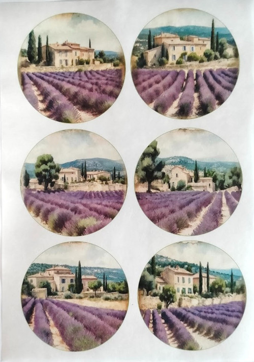 Originální rýžový papír na decoupage - PROVENCE