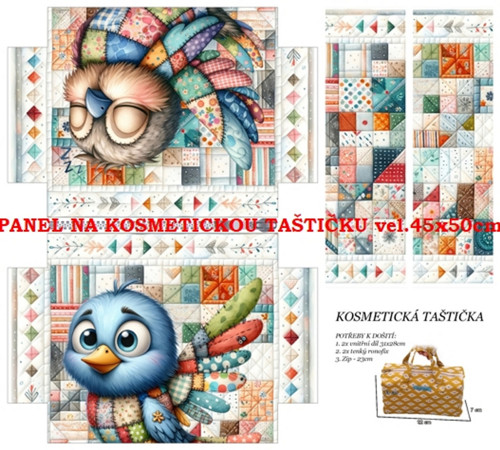 Panel na taštičku bavlna