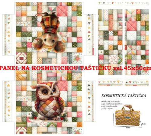 Panel na taštičku bavlna