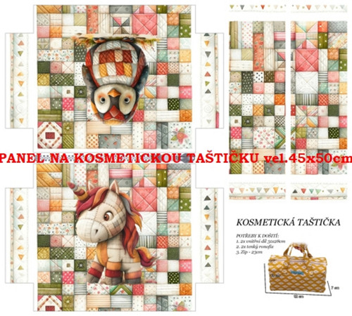 Panel na taštičku bavlna