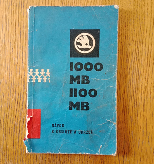 Návod k obsluze a údržbě vozu Škoda 1000, 1100