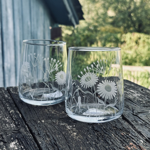 Sklenka na vodu 300ml LETNÍ LOUKA (1ks)