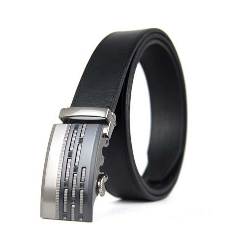 Kožený opasok, 3.5cm, automatická pracka, DIAMOND