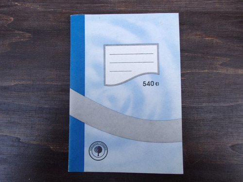 Sešit 540 e