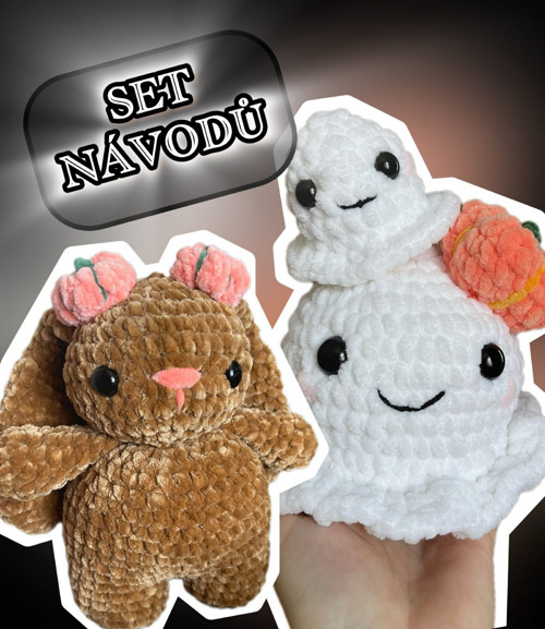 Set halloweenských návodů KRÁLÍČEK + DUCH — foto 1