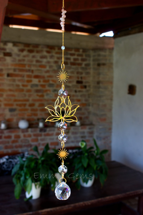Suncatcher/Lapač Slunce Lotus Sluneční kámen