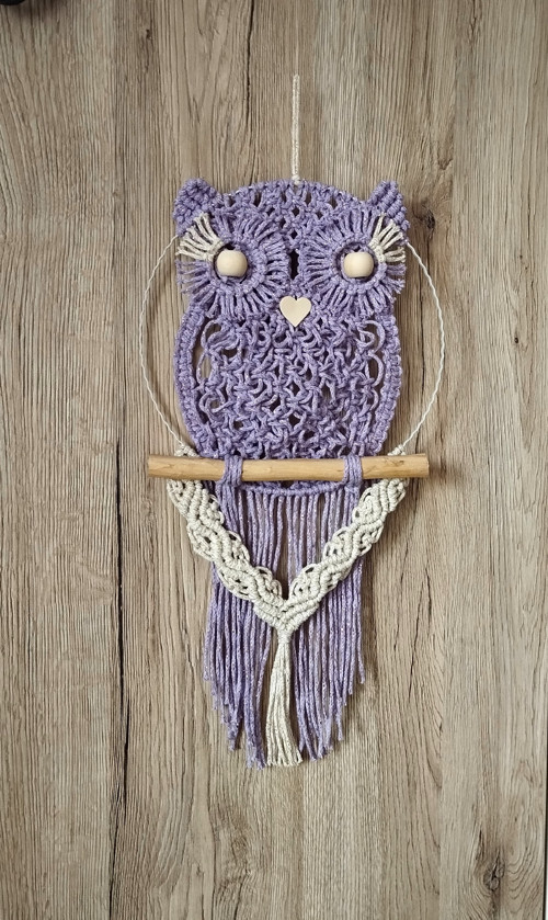 Macramé Sova Fialka LESK