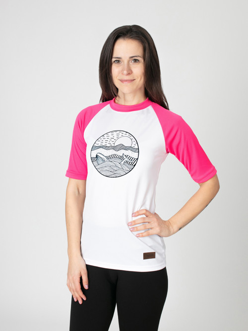 Drexiss dámské funkční CoolMax tričko WHALE PINK