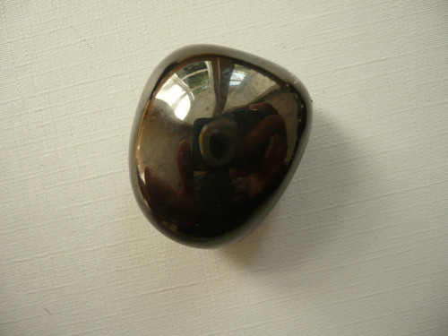Tromlovaný kámen - gagát 31 mm, č.5f