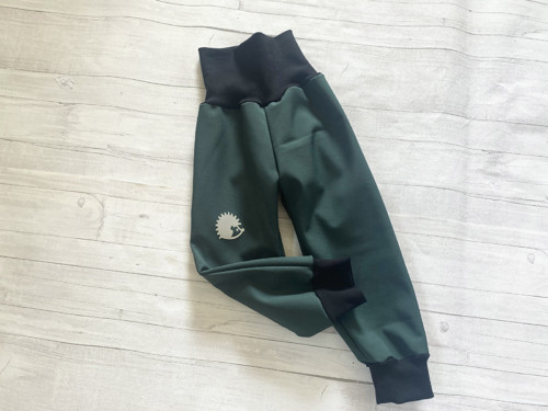 Softshell kalhoty Basic Tm. zelená reflex — foto 1