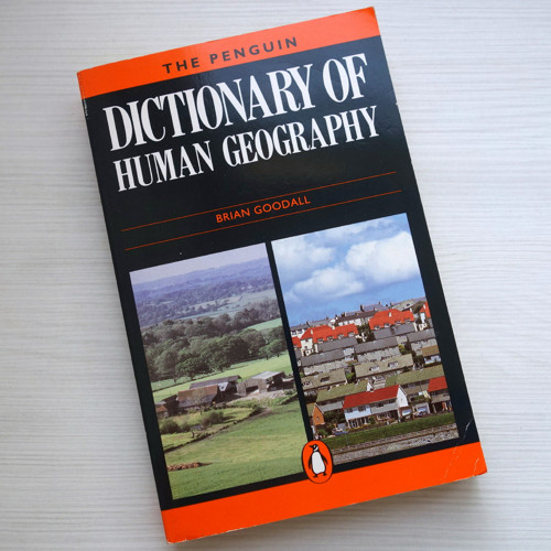 Dictionary of human geography -slovník anglicky