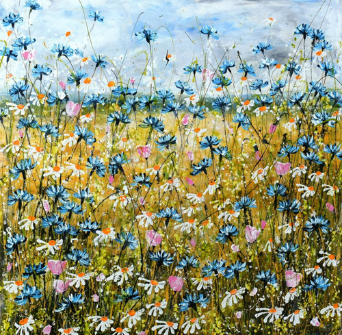 Chrpy......70x70cm — foto 1