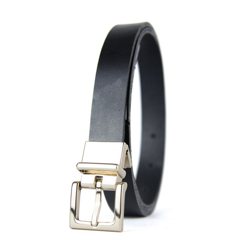 Kožený opasok s dierkami, 2.5cm, ELEGANT GOLD