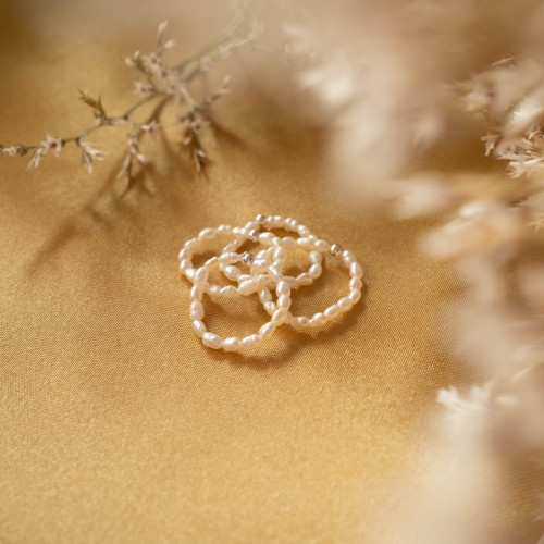 Perličkový prstýnek 3 - 4 mm