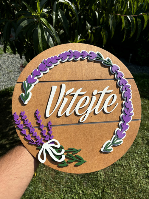 Dekorativní cedule - Vítejte
