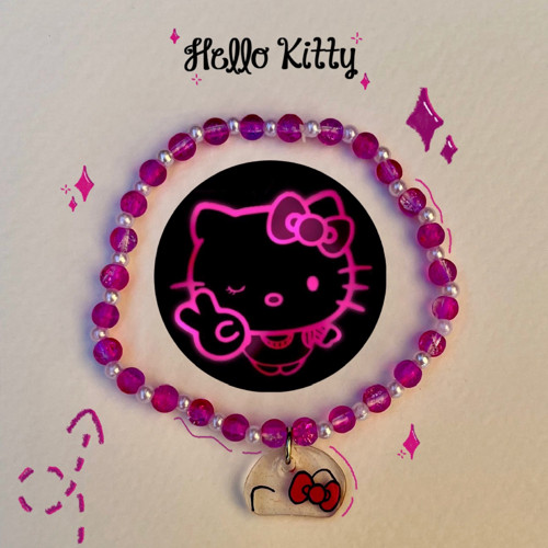 Hello Kitty náramek- Růžový