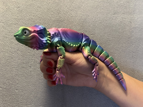 Agama Vousatá - 26 cm - 3D Tisk