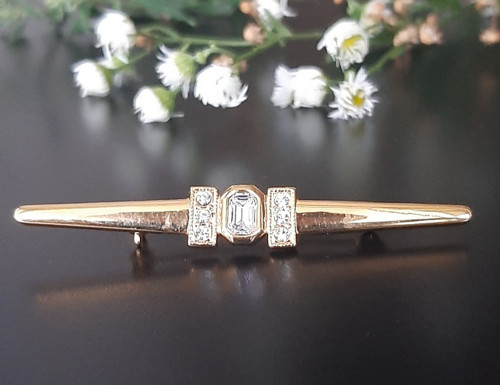 Elegantní vintage brož, USA, 80-letá