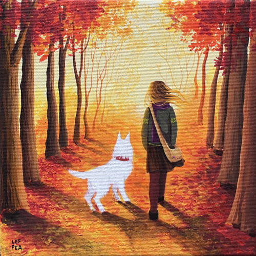 Podzimní procházka - 20x20cm — foto 1