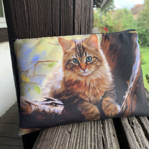 Kočka hnědorezavá - taštička - kapsička — foto 1